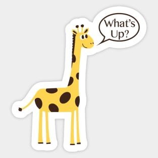 What&#39;s Up Giraffe Sticker